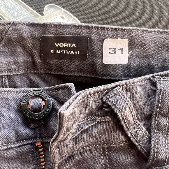 Men’s Volcom Vorta Gray Jean Size 31 - Picture 3 of 4